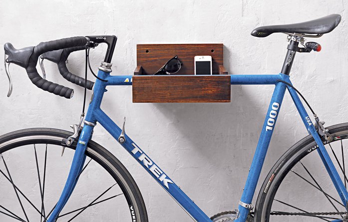 CB2 Wood Bike Storage Rack