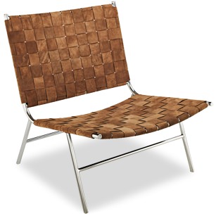 CB2 Woven Suede Chair