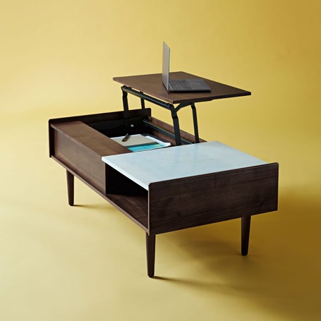 West Elm Mid-Century Pop-Up Storage Coffee Table