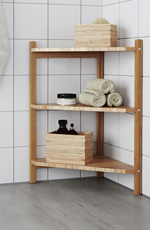 Ikea Bamboo Corner Shelf