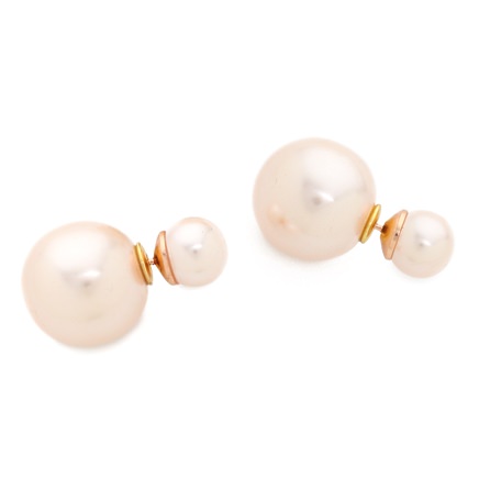 Shashi Double Rose Pearl Earrings