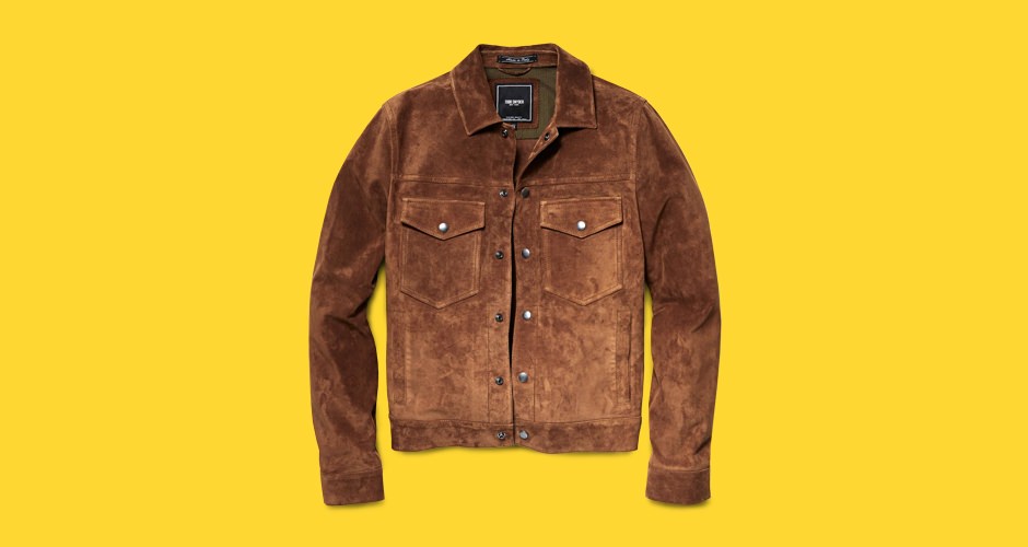 Todd Snyder Snap Dylan Italian Suede Jacket