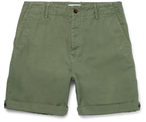 Mr P. Linen-Blend Twill Shorts