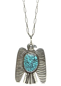 Smith Bros. Trading Co. Turquoise and Sterling Silver Thunderbird