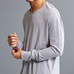 Ash Linen Long-Sleeve T-Shirt