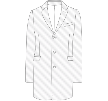 Wool overcoat illustration