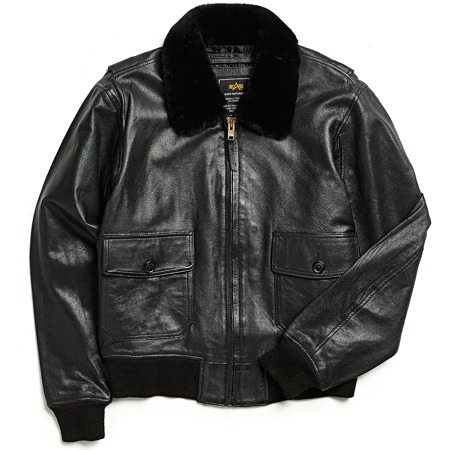 Alpha Industries G-1 Leather Bomber Jacket