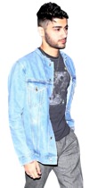 Zayn Malik Wearing a Denim Jacket