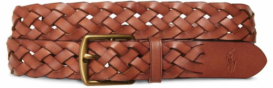Polo Ralph Lauren Loose Braided Leather Belt