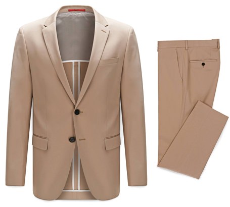 Hugo Boss Slim-Fit Stretch Cotton Suit
