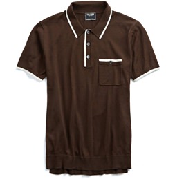 Todd Snyder Silk and Cotton Knit Polo