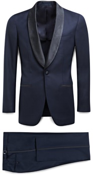 Suitsupply Navy Shawl Collar Tuxedo