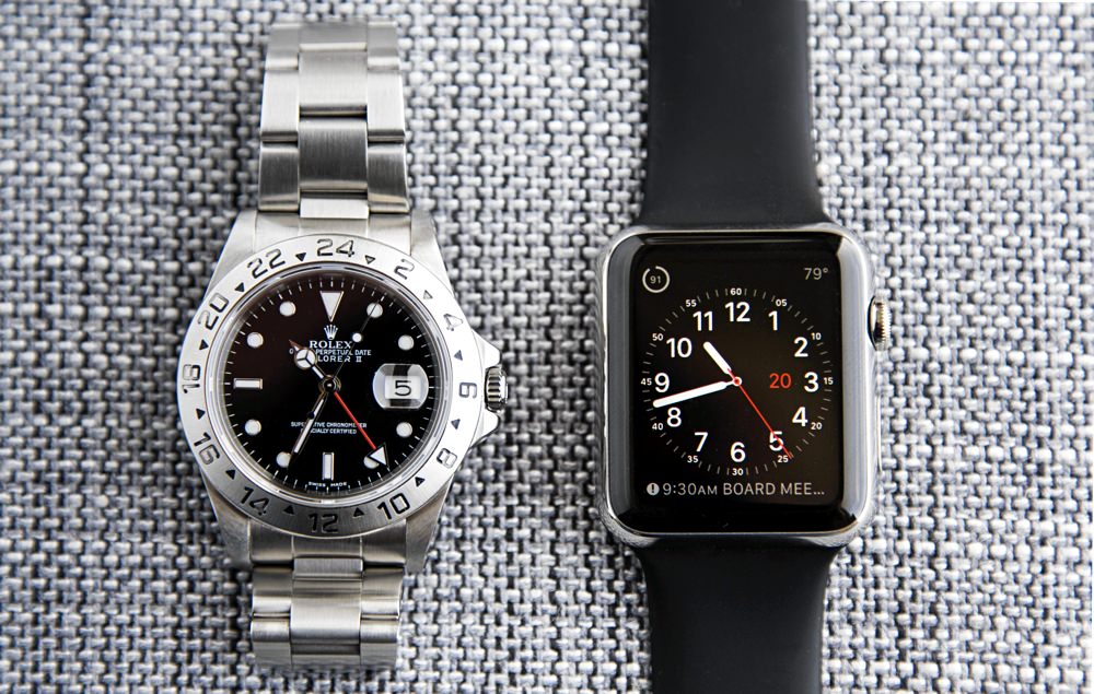 A Mechanical Watch vs. the Apple Watch