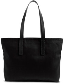 Everlane Twill and Leather Zip Tote