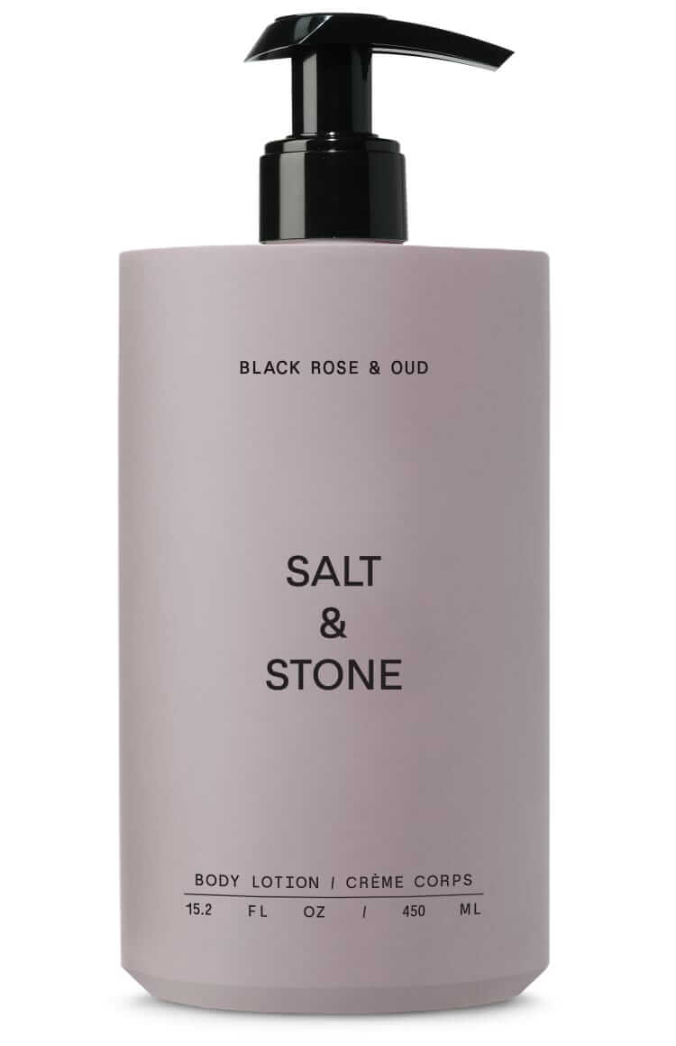 salt & stone black rose & oud body lotion