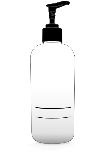 Hair conditioner bottle illustration