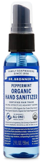 Dr. Bronner's Peppermint Hand Sanitizer