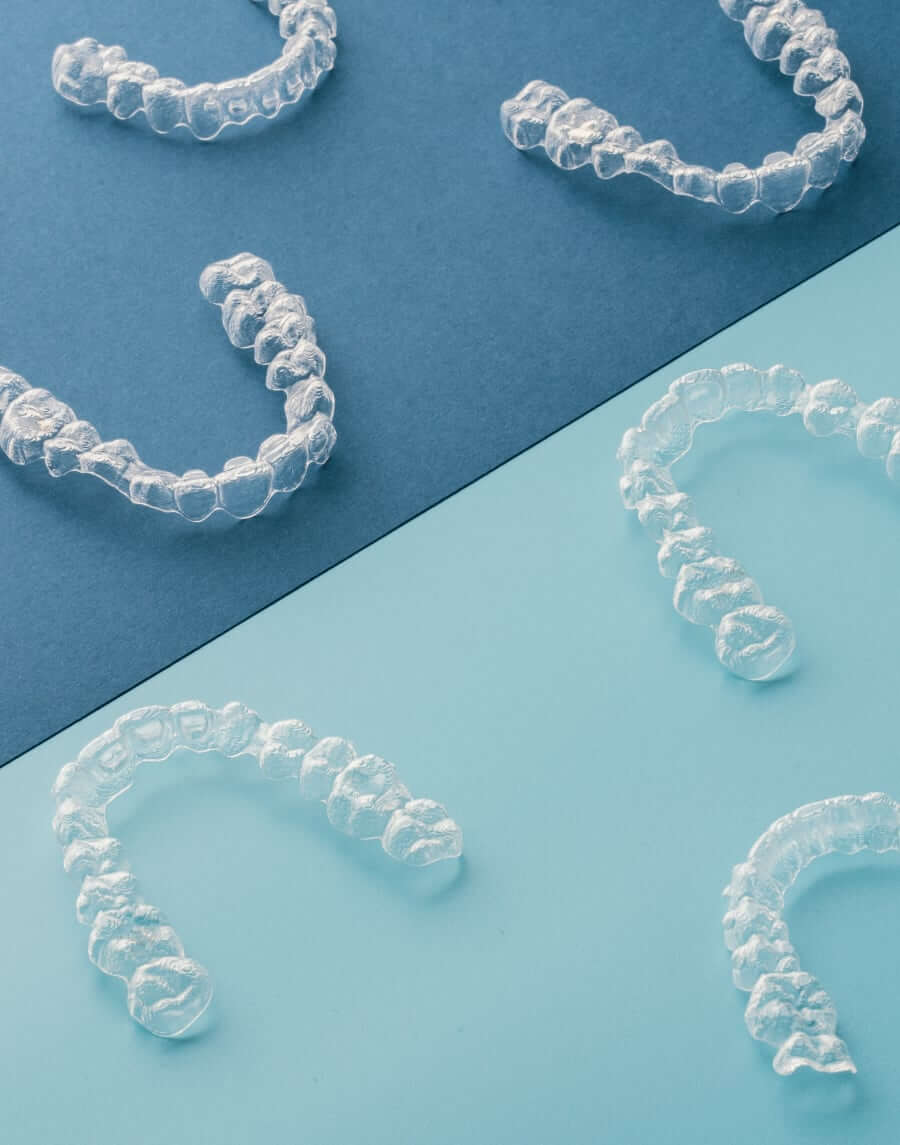 Invisible teeth straightening aligners