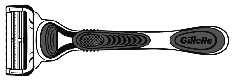 Men's razor illustration