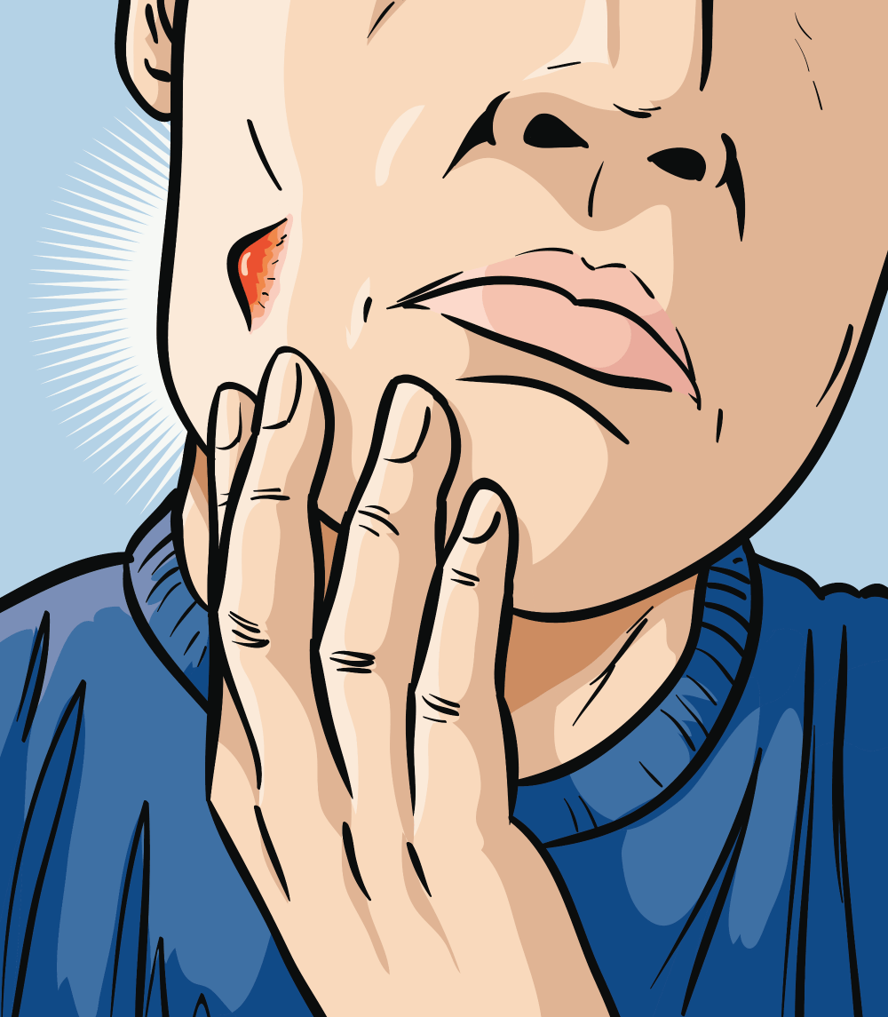 Pimple illustration