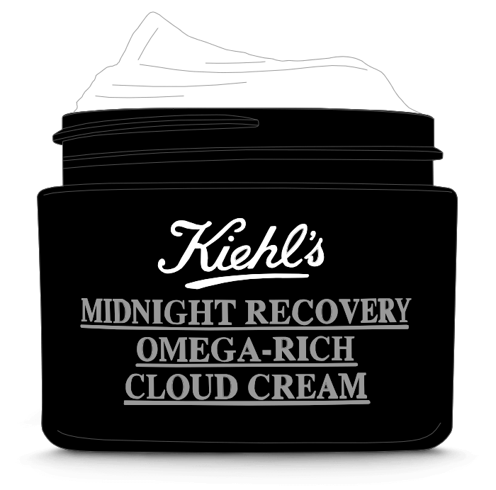 Kiehl's Midnight recovery cream illustration