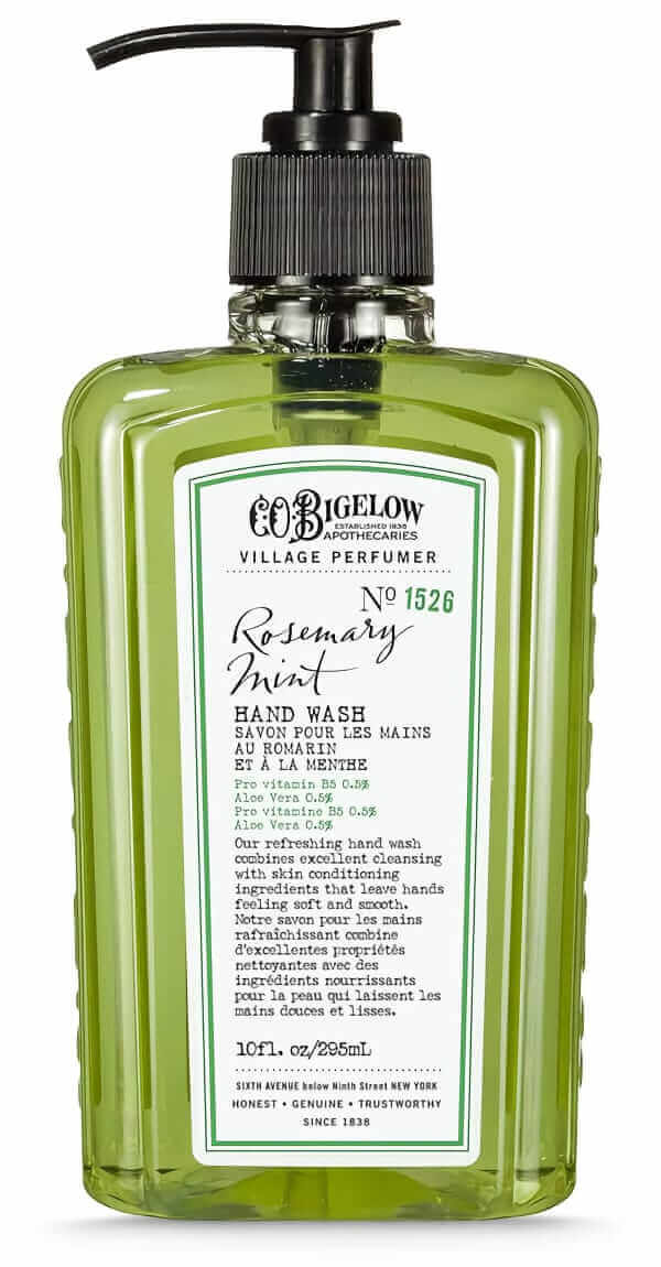 C.O. Bigelow Rosemary Mint hand wash