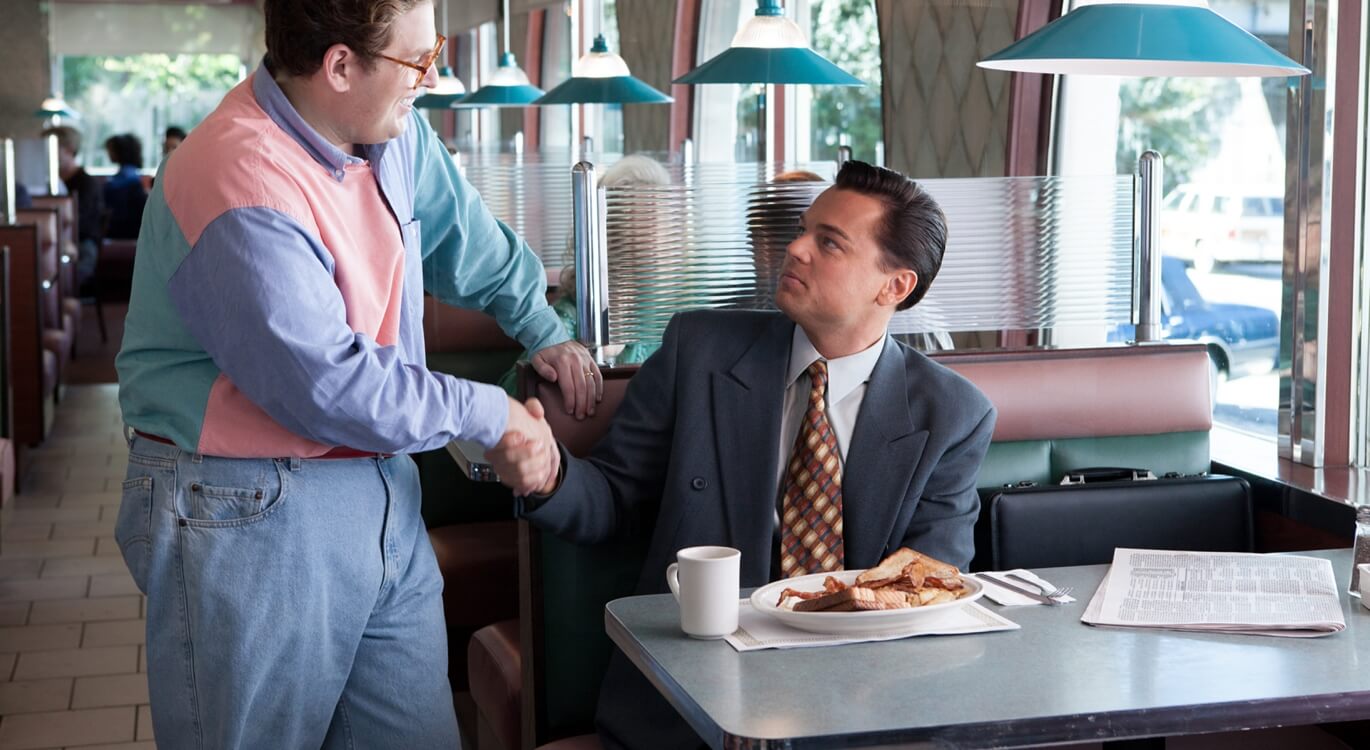 Handshake in The Wolf of Wall Street