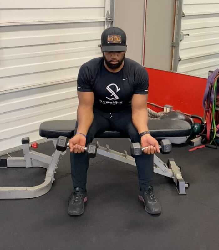 Seated Wrist Curl exercise