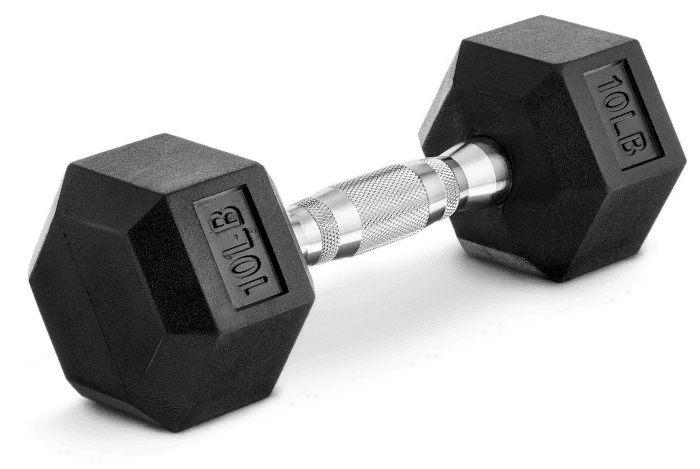Amazon Basics Rubber Hex Dumbbell Hand Weight