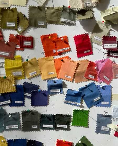 Alex Mill fabric color samples