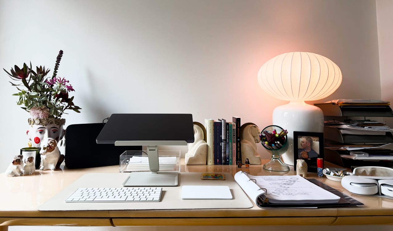 Work desk of Josh Safran screenwriter and tv producer
