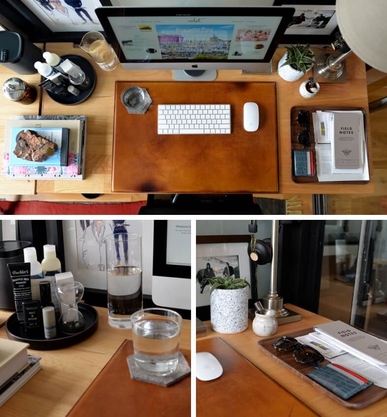 Valet. editor-in-chief Cory Ohlendorf's office desk