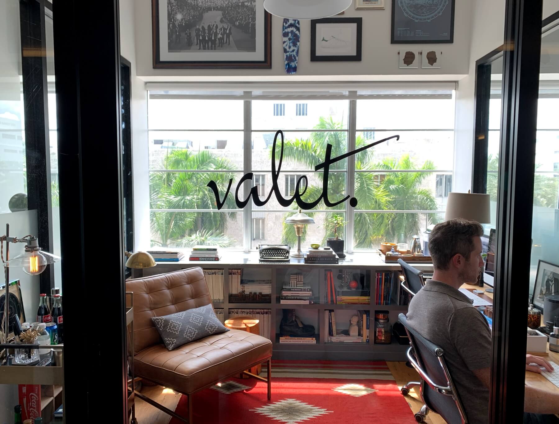 The Valet. Magazine office in WeWork Miami Beach 