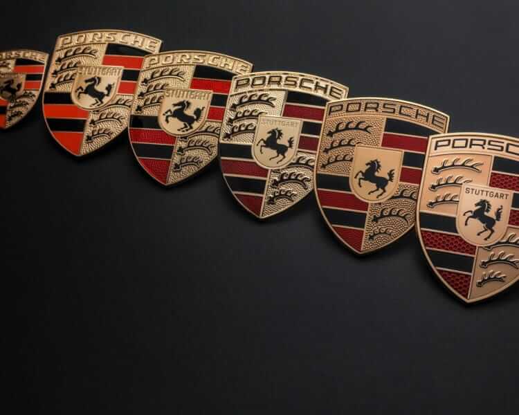 Porsche logos history examples