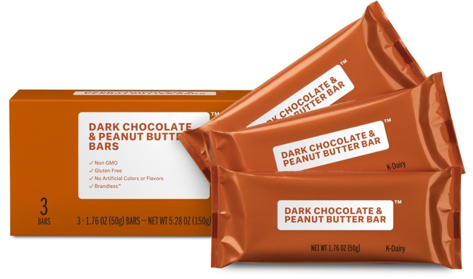 Brandless Dark Chocolate & Peanut Butter Bars