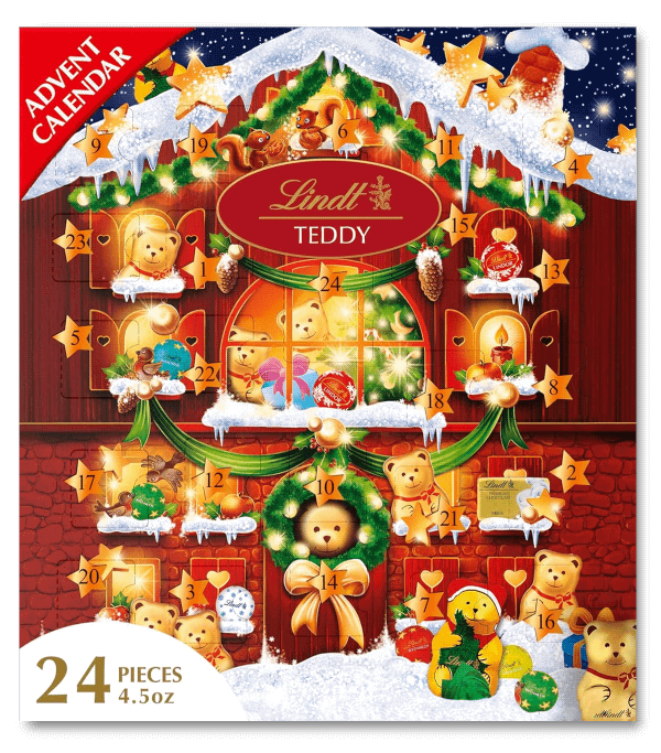 Lindt Teddy bear chocolates advent calendar