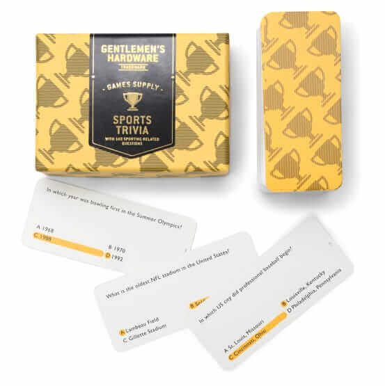 Gentlemans Hardware Sports Trivia Cards