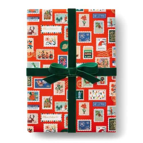 Rifle Paper Co. Holiday stamp wrapping roll