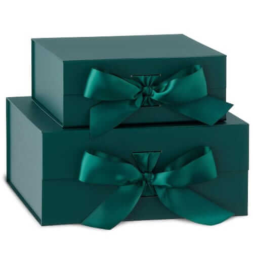 The Container Store Collapsible boxes with integrated bow