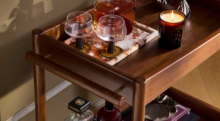 Bar Cart vs. Bar Cabinet