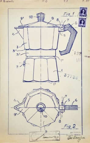 Bialetti Moka Express design patent