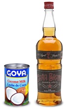 Coquito Puerto Rican holiday drink ingredients