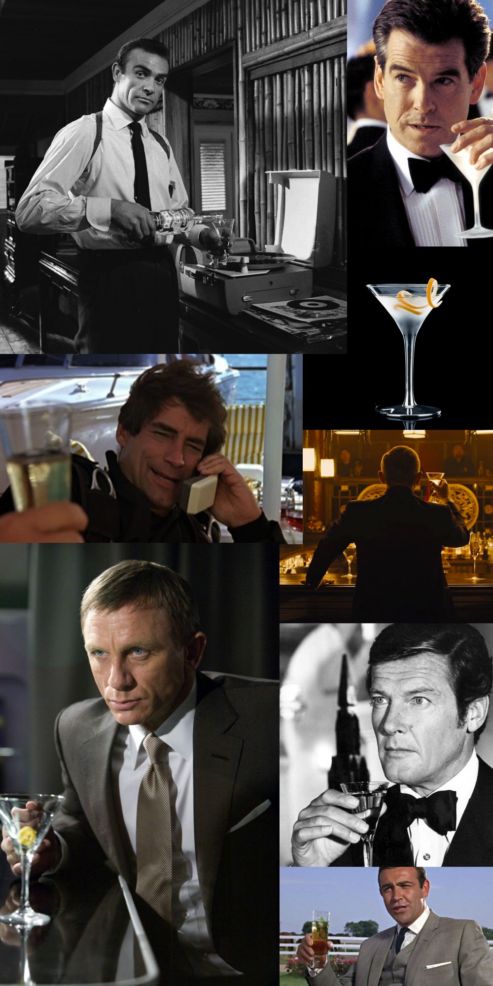 Iconic James Bond cocktail images