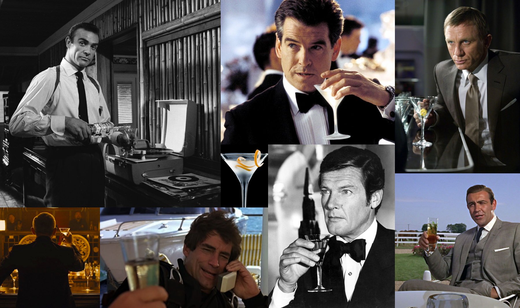 Iconic James Bond cocktail images