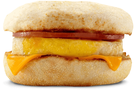 McDonald's Egg McMuffin breakfast sandwich