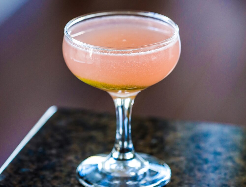 The Rhubarb Mezcal Sour cocktail recipe