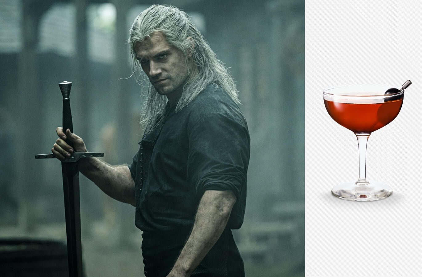 The Witcher on Netflix and a Hunter cocktail