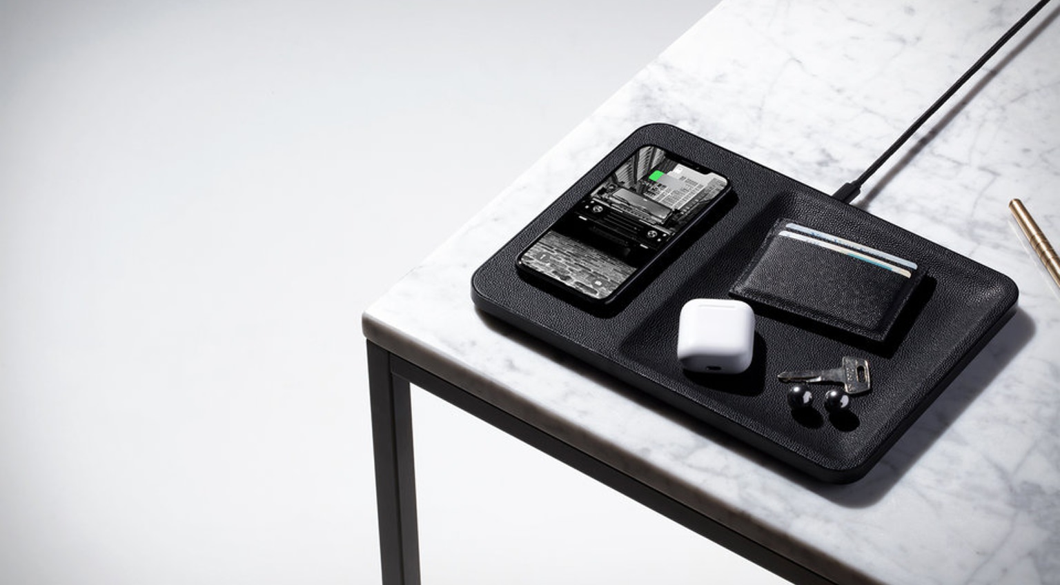 The Best Wireless Chargers Trays, Leather Charging Valet