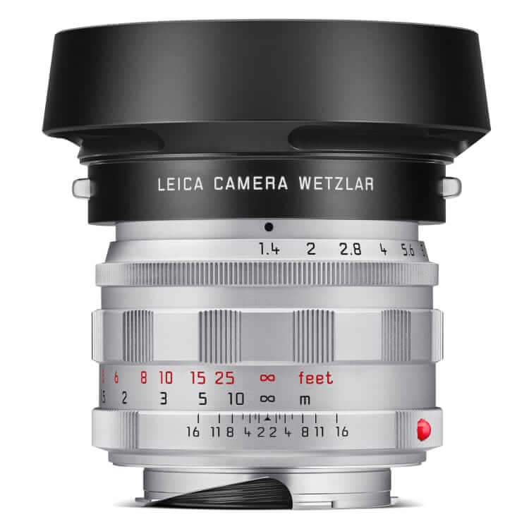 leica summilux-m 50mm f-1.4 chrome lense