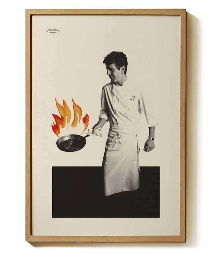 Anthony Bourdain by Sandgrain Studio